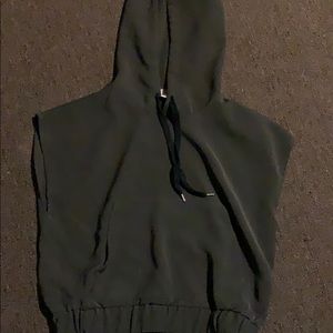 crop top hoodie